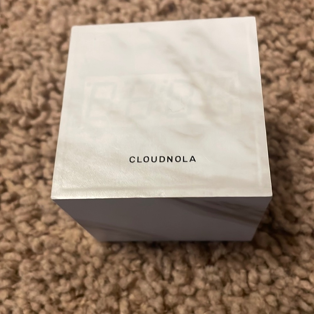 COPY - New without box, cloudnola block cube alarm clock with manual